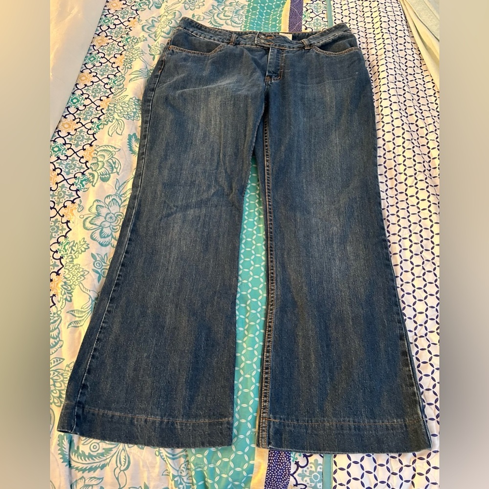 Stetson 214 City Trouser Women's Size 12 Reg Denim Bootcut Flared Western Jeans